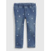 GAP - Baby džíny joggers s puntíky - Modrá