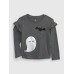 GAP - Baby tričko s potiskem Halloween - Šedá