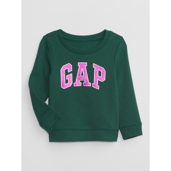 GAP - Baby mikina s logem - Zelená