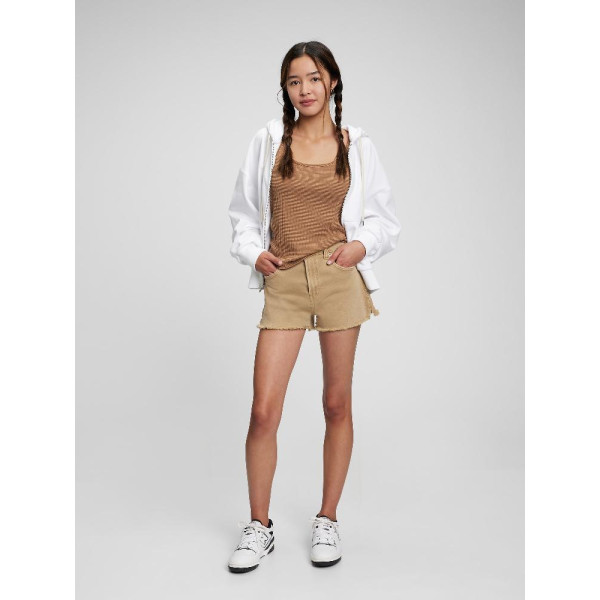 GAP - Teen kraťasy high rise khaki - Béžová