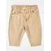 GAP - Baby khaki džíny barrel - Béžová