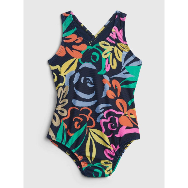 GAP - Baby jednodílné plavky floral - Barevná