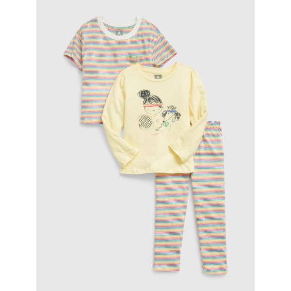 GAP - Baby set organic trička a legíny - Barevná