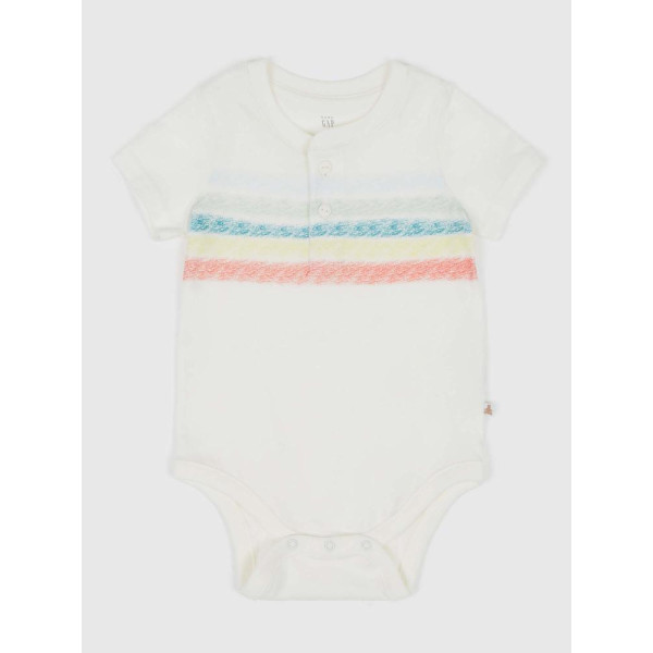 GAP - Baby bavlněné body - Bílá