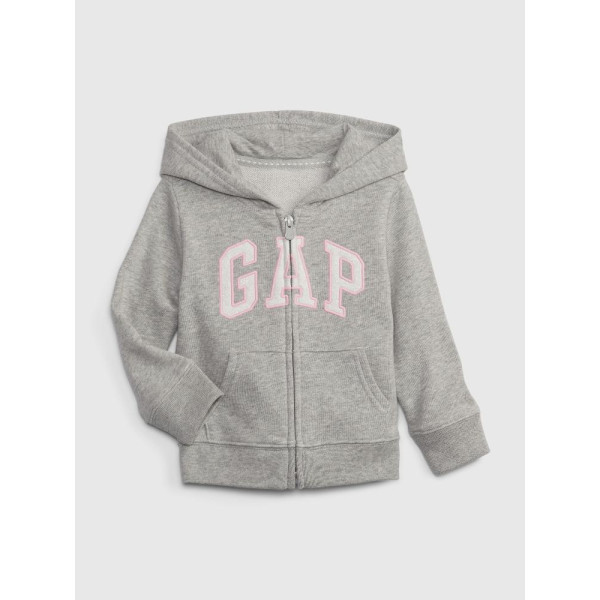 GAP - Baby mikina logo - Šedá