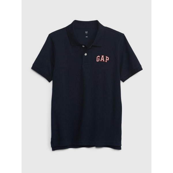 GAP - Dětské polo tričko logo GAP - Tmavě modrá