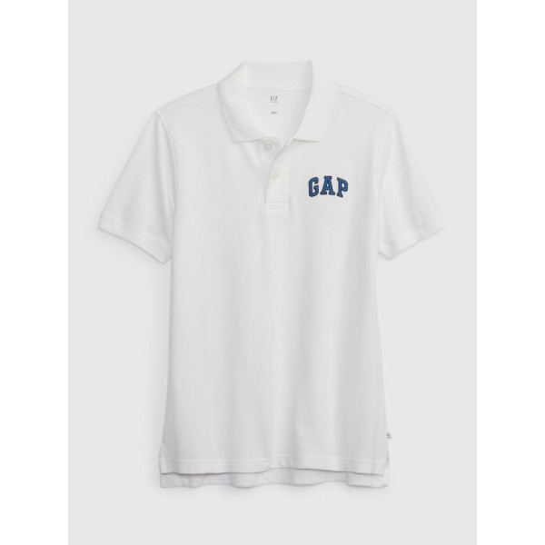 GAP - Dětské polo tričko logo GAP - Bílá