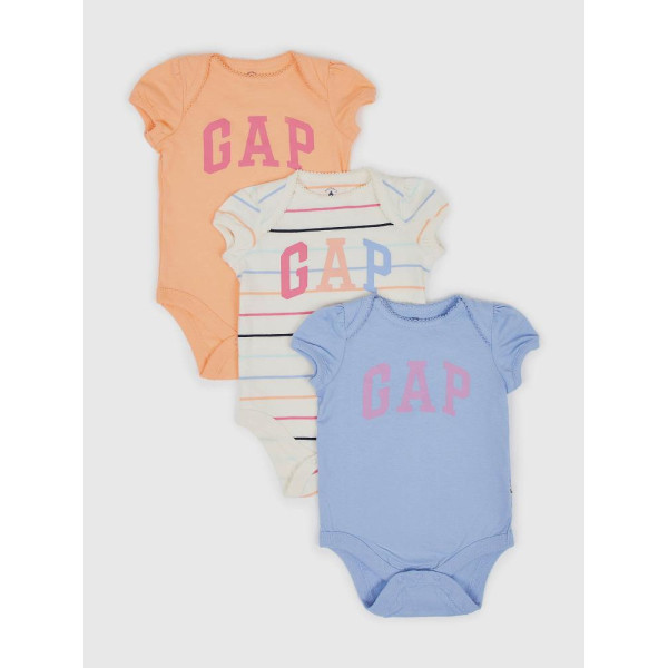 GAP - Baby body GAP, 3 ks - Barevná