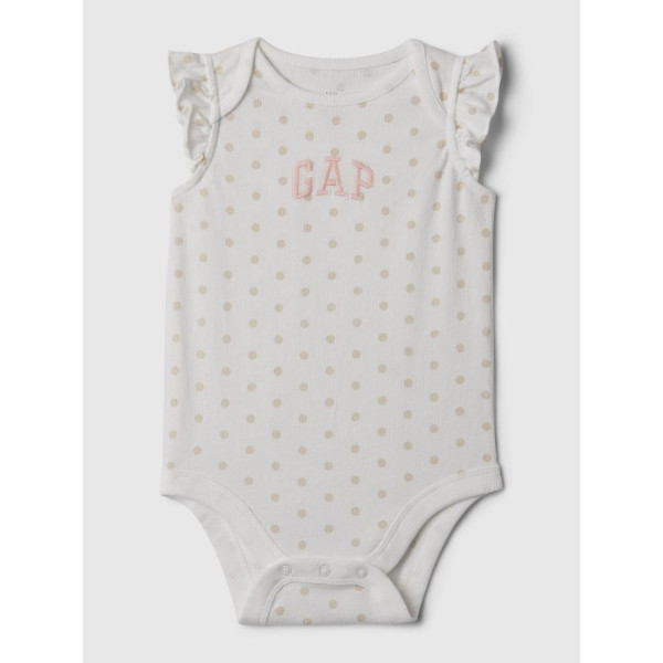 GAP - Baby bavlněné body - Bílá