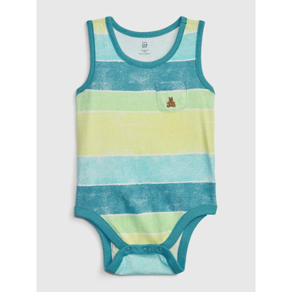 GAP - Baby pruhované body Brannan - Modrá