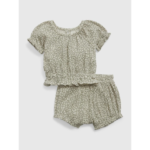 GAP - Baby set top a kraťasy - Zelená