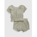 GAP - Baby set top a kraťasy - Zelená