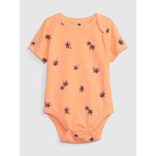 GAP - Baby vzorované body organic - Oranžová