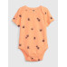 GAP - Baby vzorované body organic - Oranžová