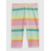 GAP - Baby pruhované organic capri legíny - Barevná