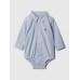 GAP - Baby košilové body oxford - Modrá