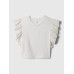 GAP - Baby crop top s volánky - Bílá