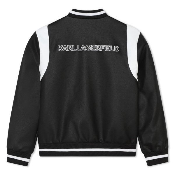 KARL LAGERFELD KIDS - Chlapecký černý bomber