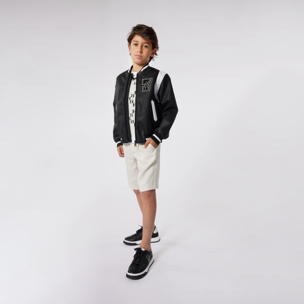 KARL LAGERFELD KIDS - Chlapecký černý bomber